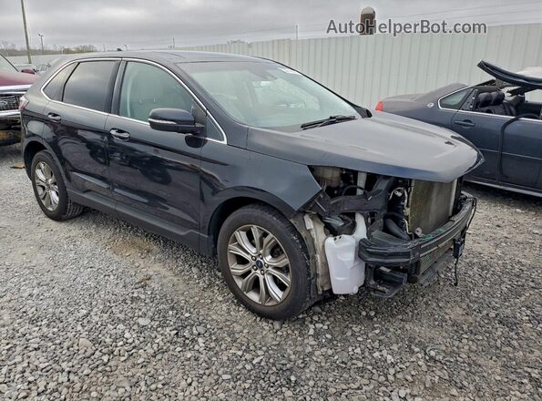2FMPK3K98KBB55690 2019 FORD EDGE Черный Передняя правая четверть