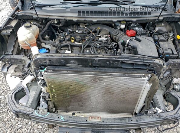 2FMPK3K98KBB55690 2019 FORD EDGE Черный Вид задней части салона