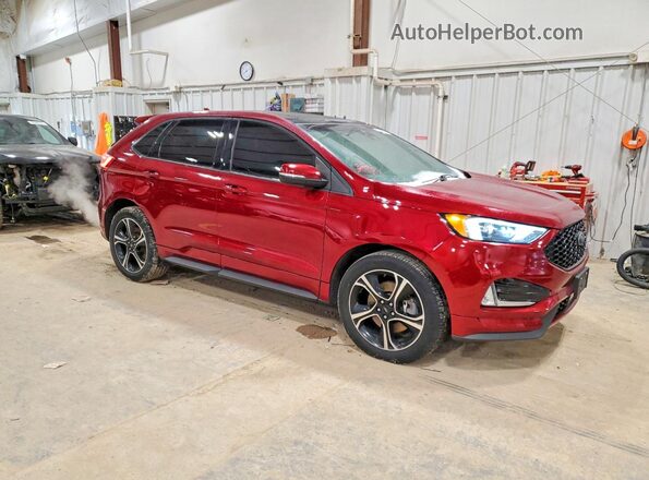 2FMPK4AP0KBB38419 2019 FORD EDGE Red Delantero derecho