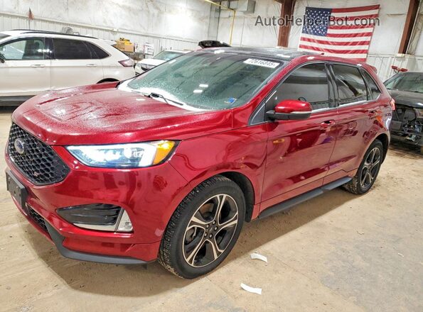 2FMPK4AP0KBB38419 2019 FORD EDGE Red Vista tres cuartos delantera izquierda
