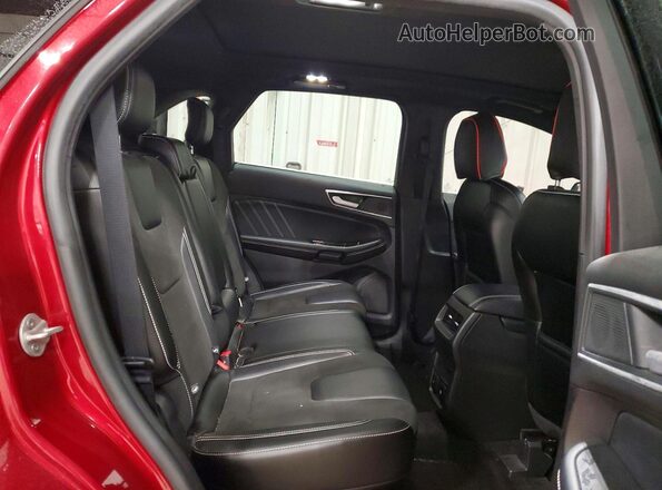 2FMPK4AP0KBB38419 2019 FORD EDGE Red Vista interior trasera