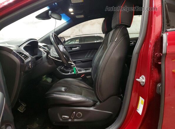 2FMPK4AP0KBB38419 2019 FORD EDGE Red Vista interior delantera
