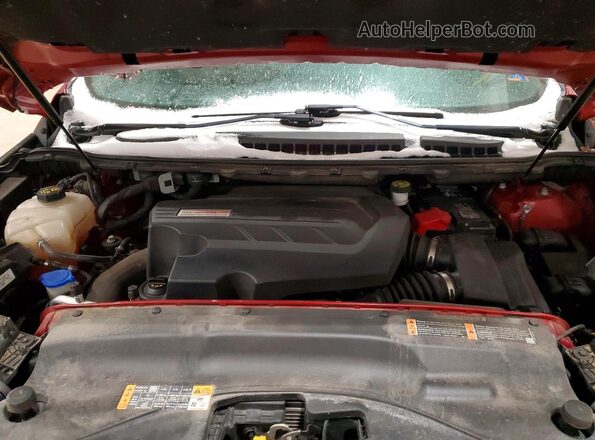 2FMPK4AP0KBB38419 2019 FORD EDGE Red Vista del compartimento del motor