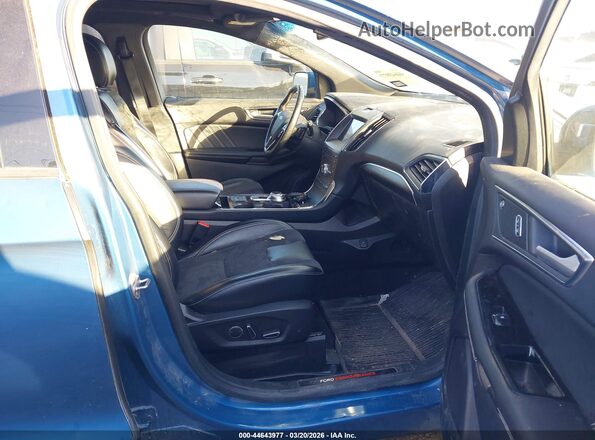 2FMPK4AP0KBB80265 2019 FORD EDGE Blue წინა სალონის ხედი
