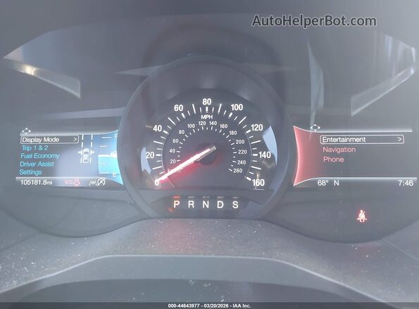 2FMPK4AP0KBB80265 2019 FORD EDGE Blue უკანა სავარძლების ხედი
