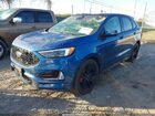 2019 Ford Edge St Blue vin: 2FMPK4AP0KBB80265