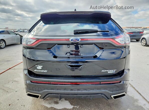 2FMPK4AP3HBB36673 2017 FORD EDGE Black Widok z tyłu