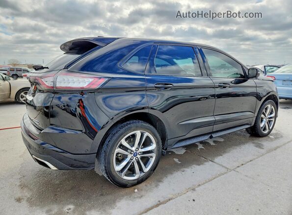 2FMPK4AP3HBB36673 2017 FORD EDGE Black Tył prawy