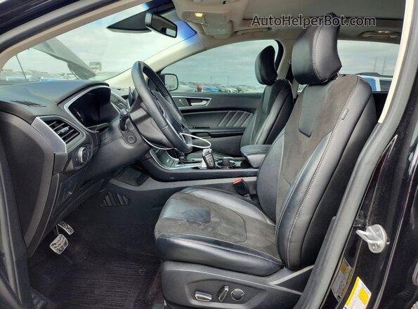 2FMPK4AP3HBB36673 2017 FORD EDGE Black Widok wnętrza z przodu