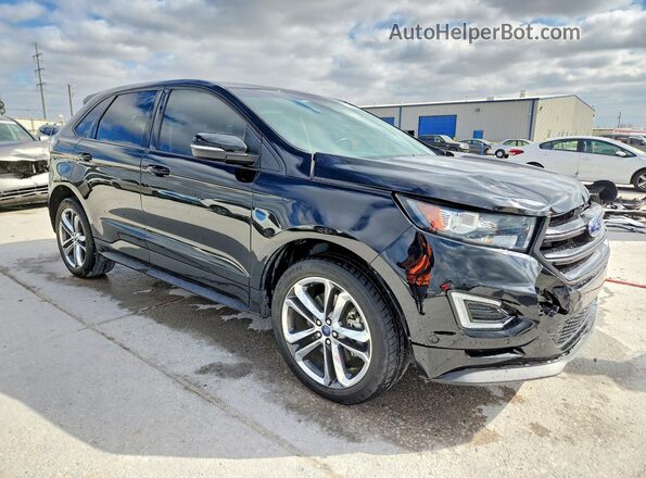 2FMPK4AP3HBB36673 2017 FORD EDGE Black Przód prawy