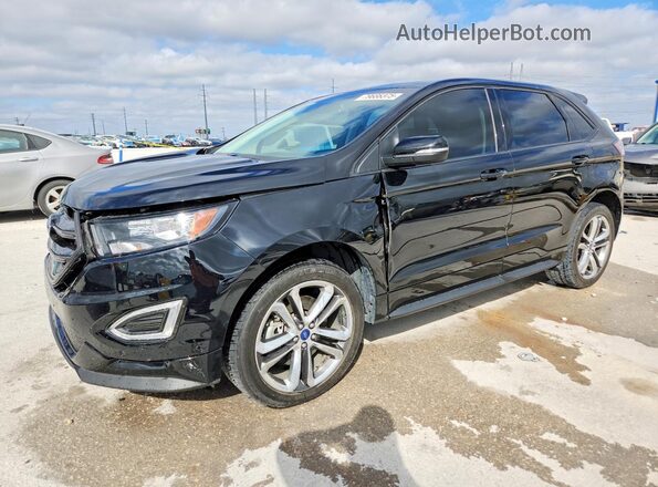 2FMPK4AP3HBB36673 2017 FORD EDGE Black Przód lewy
