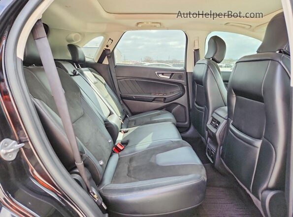 2FMPK4AP3HBB36673 2017 FORD EDGE Black Widok wnętrza z tyłu