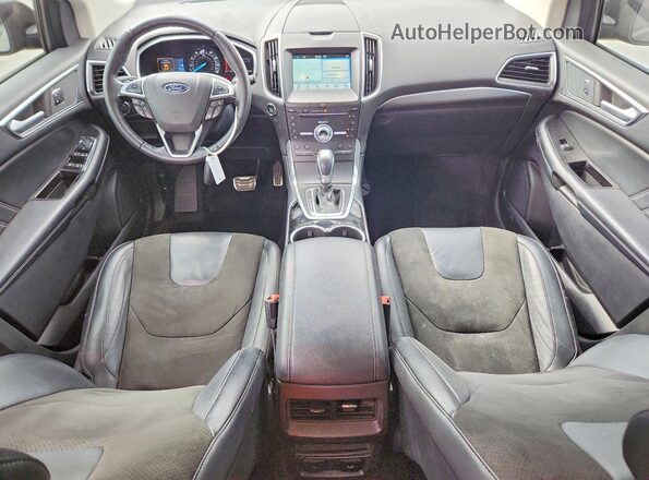 2FMPK4AP3HBB36673 2017 FORD EDGE Black Widok deski rozdzielczej