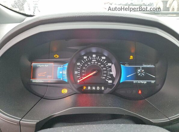 2FMPK4AP3NBA12592 2022 FORD EDGE Black Instrument cluster view