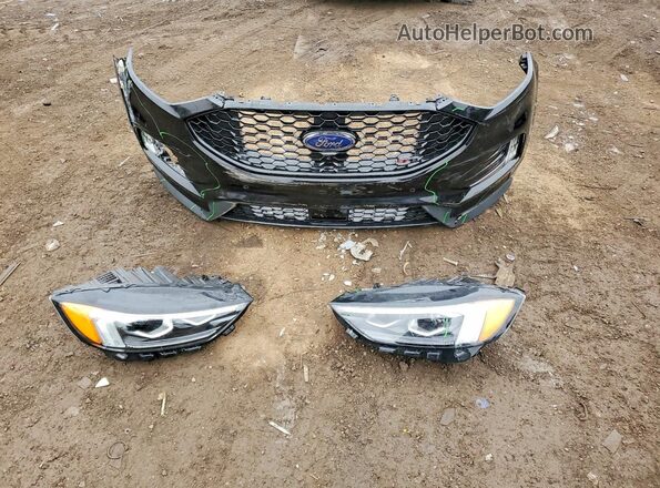 2FMPK4AP3NBA12592 2022 FORD EDGE Black Engine compartment view