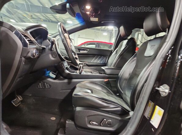 2FMPK4AP4KBB02300 2019 FORD EDGE Black Widok wnętrza z przodu