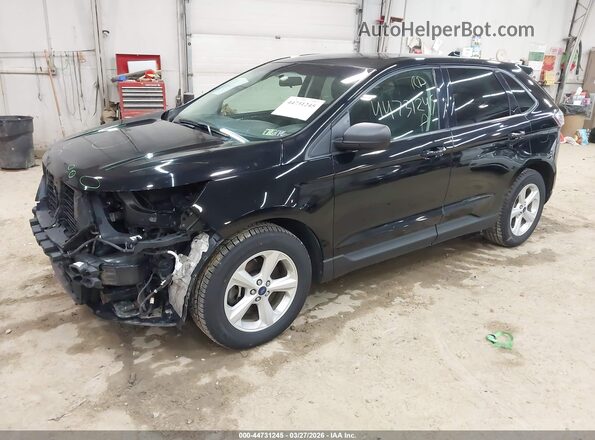 2FMPK4G97HBB67532 2017 FORD EDGE Черный Передняя левая четверть