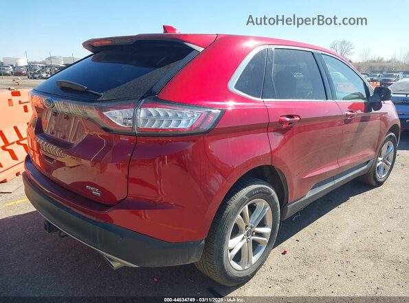 2FMPK4J82JBC62988 2018 FORD EDGE Красный Задняя правая четверть