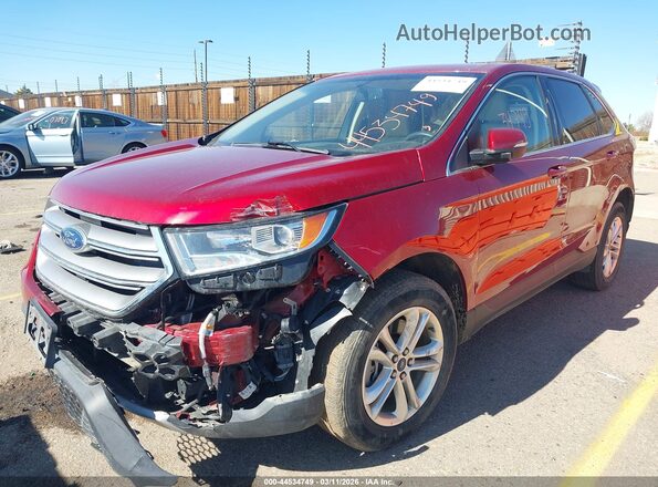 2FMPK4J82JBC62988 2018 FORD EDGE Красный Передняя левая четверть