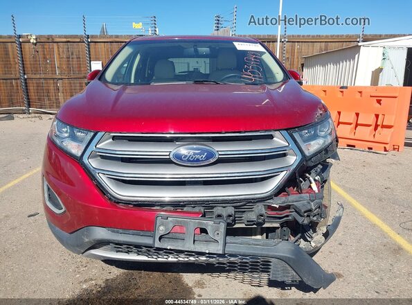 2FMPK4J82JBC62988 2018 FORD EDGE Красный Вид задней части салона