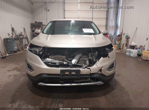 2FMPK4J89JBC25940 2018 FORD EDGE Beige Widok zestawu wskaźników