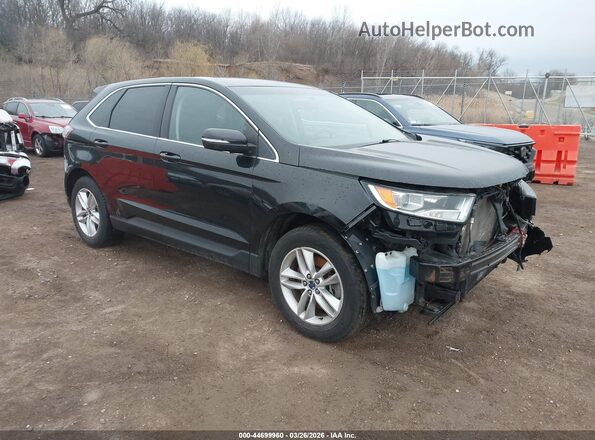 2FMPK4J90HBC01027 2017 FORD EDGE Черный Передняя правая четверть