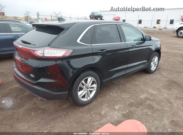 2FMPK4J90HBC01027 2017 FORD EDGE Черный Задняя правая четверть