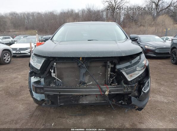 2FMPK4J90HBC01027 2017 FORD EDGE Черный Вид щитка приборов