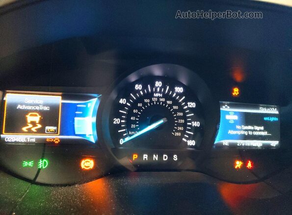 2FMPK4J90NBA17668 2022 FORD EDGE Blue Widok zestawu wskaźników