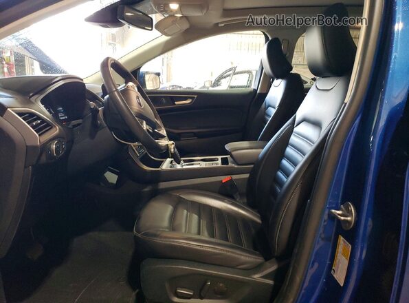 2FMPK4J90NBA17668 2022 FORD EDGE Blue Widok wnętrza z przodu