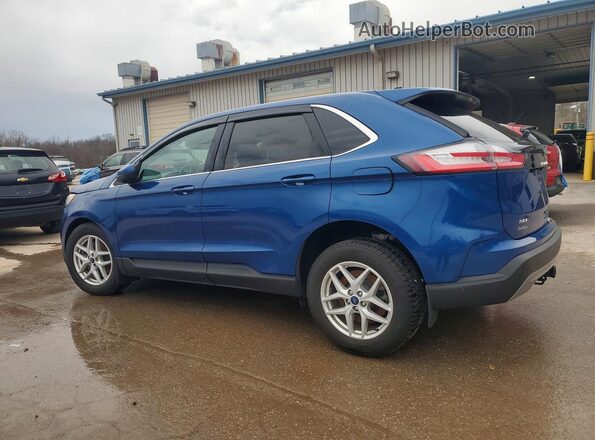 2FMPK4J90NBA17668 2022 FORD EDGE Blue Tył lewy