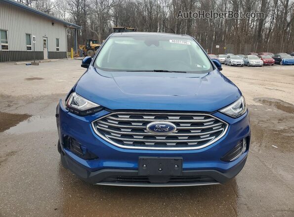 2FMPK4J90NBA17668 2022 FORD EDGE Blue Widok z przodu