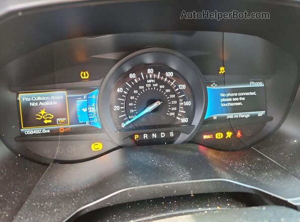 2FMPK4J92PBA59097 2023 FORD EDGE Серебряный Вид щитка приборов