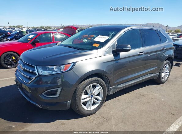 2FMPK4J93JBB73374 2018 FORD EDGE Серый Передняя левая четверть