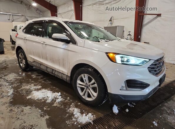 2FMPK4J93KBB07604 2019 FORD EDGE Белый Передняя правая четверть