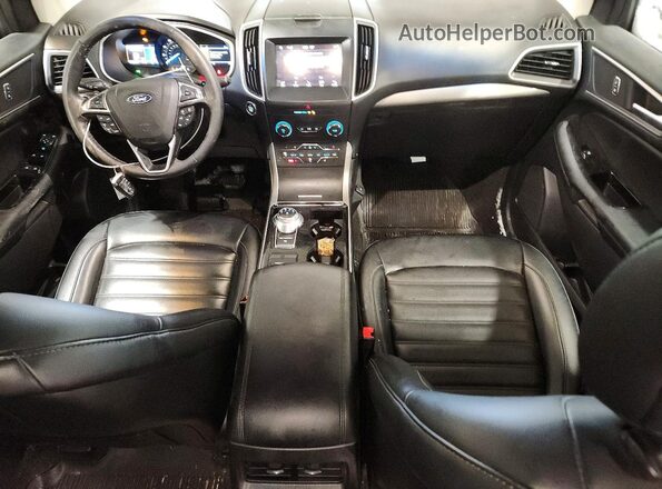 2FMPK4J93KBB07604 2019 FORD EDGE Белый Вид панели приборов