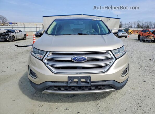 2FMPK4J94HBC25590 2017 FORD EDGE Бежевый Вид спереди