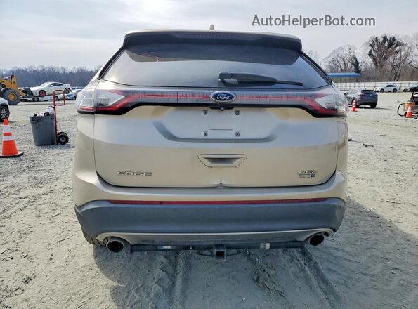 2FMPK4J94HBC25590 2017 FORD EDGE Бежевый Вид сзади