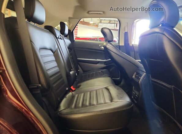 2FMPK4J94KBC67913 2019 FORD EDGE Maroon Vista de los asientos traseros