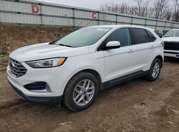 2FMPK4J94NBA05393 2022 FORD EDGE White Przód lewy