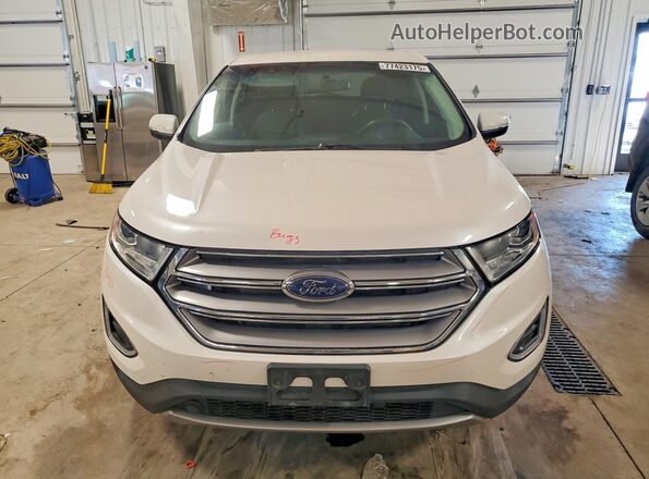 2FMPK4J95JBB05352 2018 FORD EDGE Белый Вид спереди