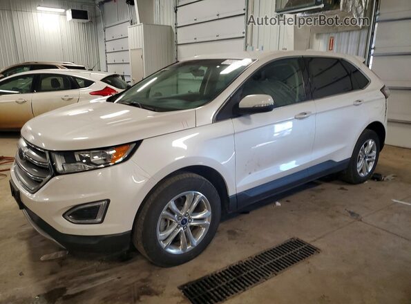 2FMPK4J95JBB05352 2018 FORD EDGE Белый Передняя левая четверть
