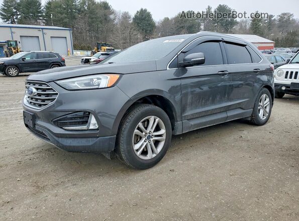 2FMPK4J95KBC03220 2019 FORD EDGE Gray Vista tres cuartos delantera izquierda