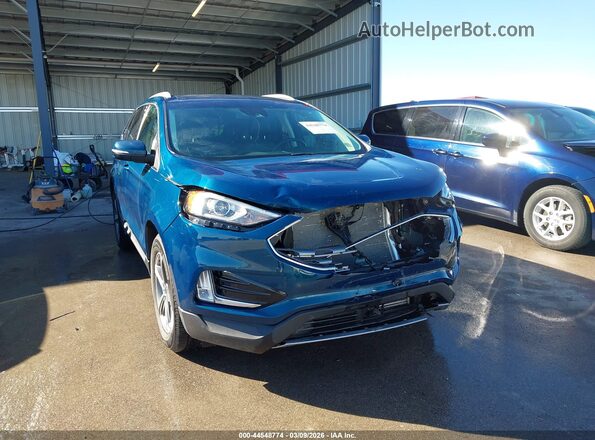 2FMPK4J95LBA89317 2020 FORD EDGE Blue Vista frontal