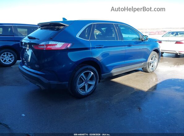 2FMPK4J95LBA89317 2020 FORD EDGE Blue Trasero derecho
