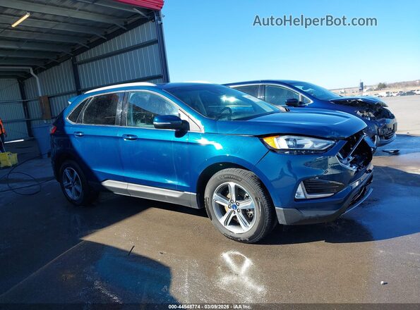2FMPK4J95LBA89317 2020 FORD EDGE Blue Vista interior trasera