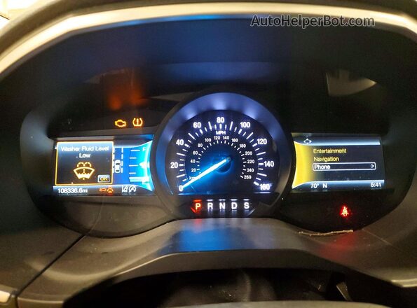 2FMPK4J96KBB60961 2019 FORD EDGE Черный Вид щитка приборов