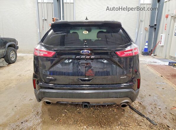 2FMPK4J96KBB60961 2019 FORD EDGE Черный Вид сзади