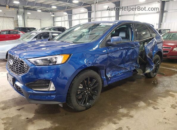 2FMPK4J96RBB11396 2024 FORD EDGE Blue Przód lewy