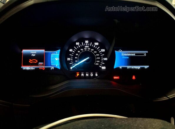2FMPK4J96RBB11396 2024 FORD EDGE Blue Widok zestawu wskaźników